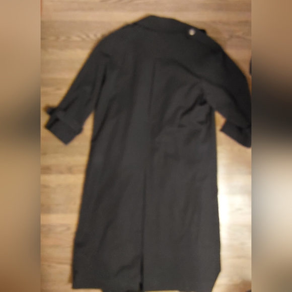 Women's Black Trench Coat Size 6 - Picture 4 of 5